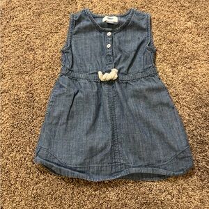 Old Navy Blue Denim Kids Dress with Bow